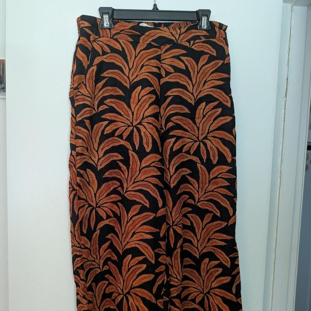 Rachel Zoe Women's Black and Orange Trousers